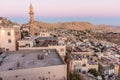 Sunset view of the old town in Mardin, Turk Royalty Free Stock Photo