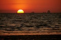 Omega Sunset at Hat Yao Beach, Krabi, Thailand Royalty Free Stock Photo