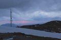 Sunset view from Omu meteorologic station Royalty Free Stock Photo