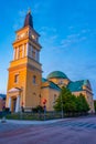 Sunset view of Oulu cathedral in Finland Royalty Free Stock Photo