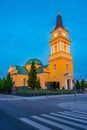Sunset view of Oulu cathedral in Finland Royalty Free Stock Photo