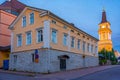 Sunset view of Oulu cathedral in Finland Royalty Free Stock Photo