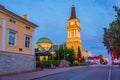 Sunset view of Oulu cathedral in Finland Royalty Free Stock Photo