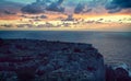 Sunset view over Ta Cenc cliffs on Gozo, Malta - Image