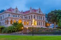 Sunset view of Parliamentary Library in Wellington, New Zealand Royalty Free Stock Photo