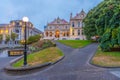 Sunset view of Parliamentary Library in Wellington, New Zealand Royalty Free Stock Photo