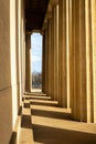 Sunset view of Parthenon Replica at Centennial Park in Nashville, Tennessee Royalty Free Stock Photo