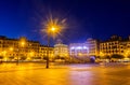 Sunset view of Plaza del Castillo, Pamplona