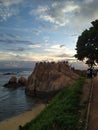 Sunset view point in galle, sri lanka