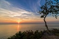 Sunset view point by the sea Royalty Free Stock Photo