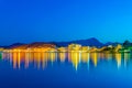 Sunset view of Port de Pollenca, Mallorca, Spain Royalty Free Stock Photo