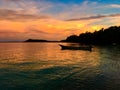 Sunset view from Raja Ampat