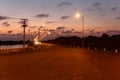 Sunset view of road to Go Gang Bridge - Vietnam