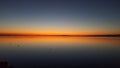 Sunset view rÃÂ©flection mirror on the sea Royalty Free Stock Photo