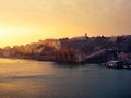 Sunset view of Savona, Italy