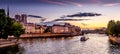 Sunset view from Seine Royalty Free Stock Photo