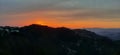 A sunset view from Shimla, Himachal Pradesh, India Royalty Free Stock Photo