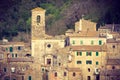 Sunset view of Sorano, Tuscany