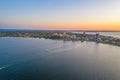 Sunset view of South Perth, Australia Royalty Free Stock Photo