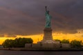 Statue of Liberty in New York Harbor Royalty Free Stock Photo
