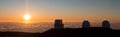 Sunset view from the summit of Mauna Kea, Hawaii Royalty Free Stock Photo