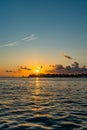 Sunset, view of Sunset y Island from Mallory Square, Key West, Florida, US Royalty Free Stock Photo