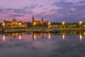 Sunset view of the Szczecin in Poland
