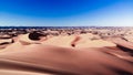 Sunset view to Tin Merzouga dune at Tassili nAjjer national park in Algeria Royalty Free Stock Photo