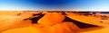 Sunset view to Tin Merzouga dune at Tassili nAjjer national park in Algeria Royalty Free Stock Photo