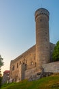 Sunset view of Toompea castle in Tallinn, Estonia