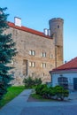 Sunset view of Toompea castle in Tallinn, Estonia