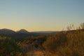 sunset view from the the top of Mount Sonder just outside of Alice Springs, West MacDonnel National Park, Australia Royalty Free Stock Photo