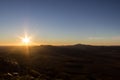 sunset view from the the top of Mount Sonder just outside of Alice Springs, West MacDonnel National Park, Australia Royalty Free Stock Photo
