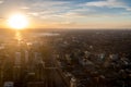 Sunset view of Toronto City from above - Toronto, Ontario, Canada Royalty Free Stock Photo