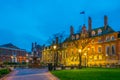 Sunset view of town hall in Leicester, England Royalty Free Stock Photo