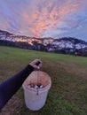 sunset view at unnes driving range