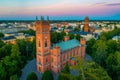 Sunset view of Vaasa Church or Trinity Church in Finland Royalty Free Stock Photo