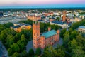 Sunset view of Vaasa Church or Trinity Church in Finland Royalty Free Stock Photo