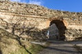 Sunset view of The Western gate of Roman city Diocletianopolis, town of Hisarya, Plovdiv Region, Bulgaria