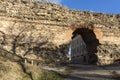 Sunset view of The Western gate of Roman city Diocletianopolis, town of Hisarya, Plovdiv Region, Bulgaria