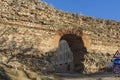 Sunset view of The Western gate of Roman city Diocletianopolis, town of Hisarya, Plovdiv Region, Bulgaria