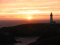 Sunset View at Yaquina Lighthouse Royalty Free Stock Photo