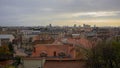Sunset View on Zagreb Royalty Free Stock Photo