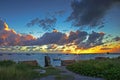 Sunset viewed from Oistins in Barbados