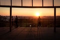 Sunset at viewpoint of Tangua Park - Curitiba, Parana, Brazil Royalty Free Stock Photo