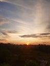 Sunset  views at pekanbaru Royalty Free Stock Photo