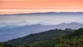 Sunset views in Santa Cruz mountains Royalty Free Stock Photo