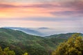 Sunset views in Santa Cruz mountains Royalty Free Stock Photo