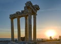 Sunset views at Side Apollon Temple