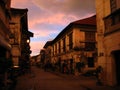 Sunset, Vigan, the Philippines Royalty Free Stock Photo